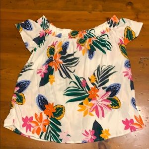 Flowy floral shirt